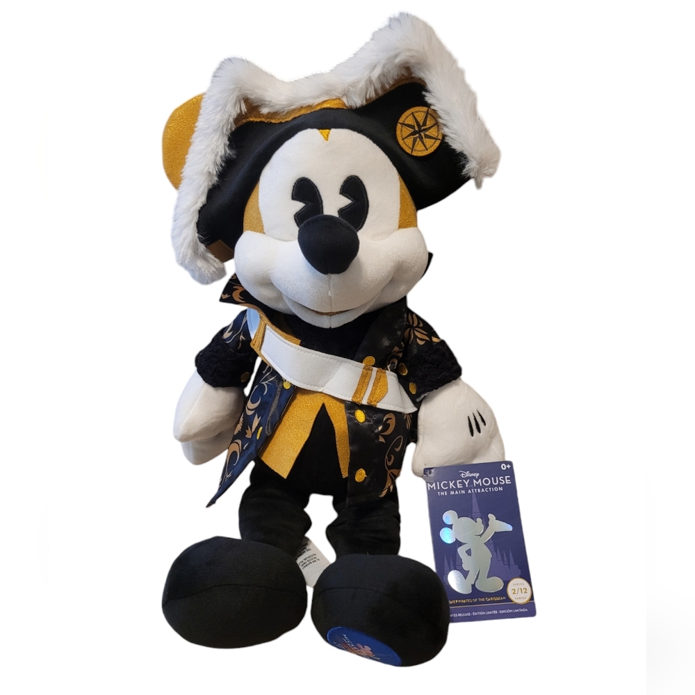 Disney Mickey Main Attraction Pirates Caribbean- Limited Plush 50th Anniversary
